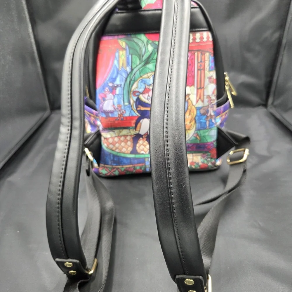 Loungefly Disney Castle Backpack with Multicolor Design - Picture 6 of 10